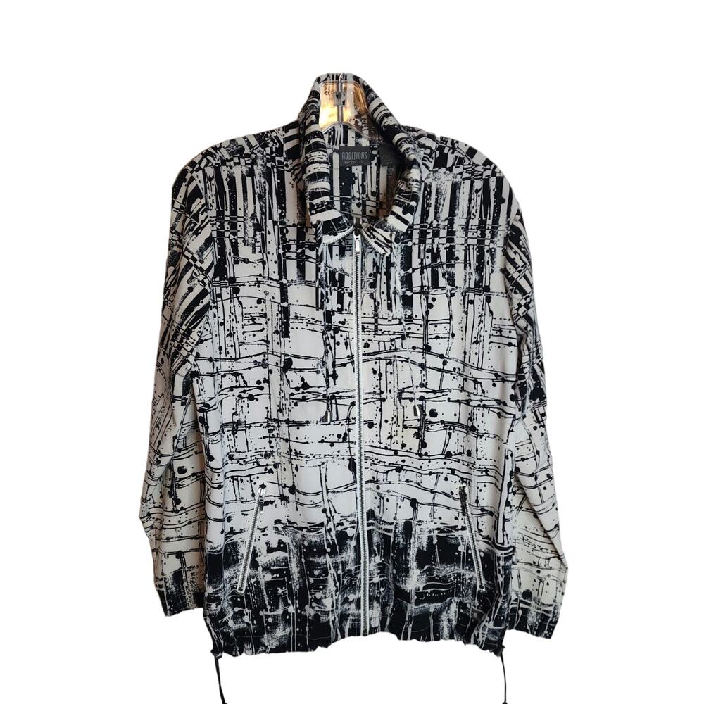 Additions by Chicos Lightweight Full Zip Jacket, Medium